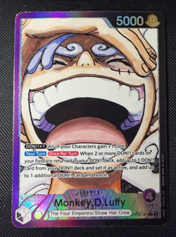One Piece TCG Monkey D Luffy OP09-061 Alt Art Leader Parallel English NM - Image 1