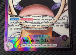 One Piece TCG Monkey D Luffy OP09-061 Alt Art Leader Parallel English NM - Image 2