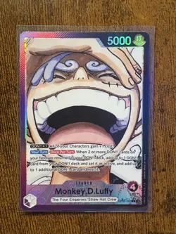 One Piece CCG Monkey.D.Luffy OP09-061 Alternative Art Leader Parallel English - Image 1
