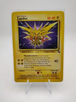 Zapdos 30/62 Non Holo Rare Fossil Pokemon Card MP - Image 1