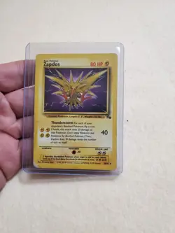 Zapdos 30/62 Non Holo Rare Fossil Pokemon Card MP - Image 1