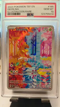 2024 POKEMON TEF EN-TEMPORAL FORCES ILLUSTRATION RARE #165 DEERLING PSA 10 - Image 1