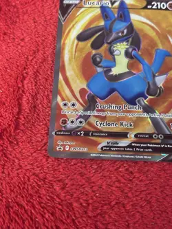 Lucario V SWSH213 SWSH: Sword & Shield Promo Cards Holo Near Mint - Image 3