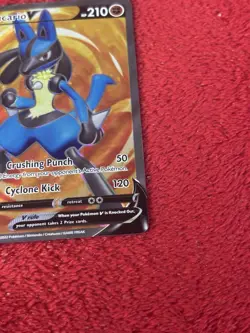 Lucario V SWSH213 SWSH: Sword & Shield Promo Cards Holo Near Mint - Image 4