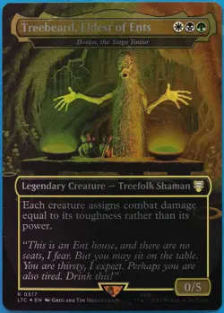 Treebeard, Eldest of Ents | Doran, the Siege Tower (Borderless) FOIL PLD 493845 - Image 1