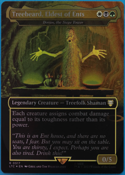 Treebeard, Eldest of Ents | Doran, the Siege Tower (Borderless) FOIL NM 496081 - Image 1