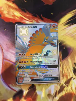 Hidden Fates Ho-Oh GX SV50/SV94 Shiny Vault Holo Card Near Mint Condition - Image 1