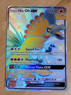 Pokemon TCG Ho-Oh GX Hidden Fates Shiny Vault SV50/SV94 Shiny Holo NM near mint - Image 1
