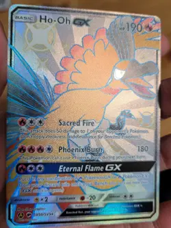 Pokemon TCG Ho-Oh GX Hidden Fates Shiny Vault SV50/SV94 Shiny Holo NM near mint - Image 2