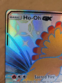 Pokemon TCG Ho-Oh GX Hidden Fates Shiny Vault SV50/SV94 Shiny Holo NM near mint - Image 5