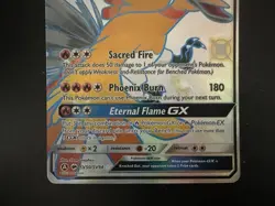 Ho-Oh GX SV50/SV94 Shiny Full Art Pokemon Card Hidden Fates Near Mint Minus NM- - Image 4