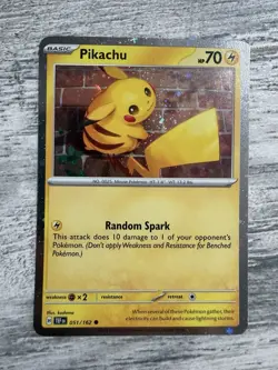Pokemon Pikachu Temporal Forces 051/162 Cosmo Holo Card, Near Mint Condition - Image 1