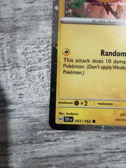 Pokemon Pikachu Temporal Forces 051/162 Cosmo Holo Card, Near Mint Condition - Image 5