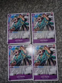 4x One Piece OP05-061 UC Uso-Hachi - English - Regular - Play Set - TCG - NM/M - Image 1