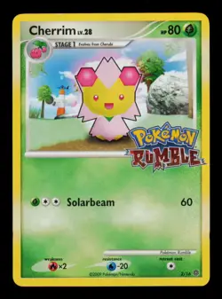 Pokemon Card Cherrim 2/16 lv.28 Rumble Wii Nintendo Promo Rare Vintage NM 2009 - Image 1
