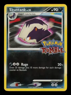 Pokemon Card Skuntank 13/16 lv.35 Rumble Wii Nintendo Promo Rare Vintage NM 2009 - Image 1