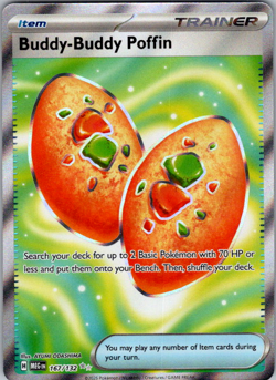 Buddy-Buddy Poffin 167/132 - Pokemon TCG Mega Evolution Ultra Rare - Holo NM - Image 1