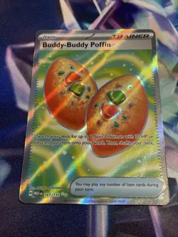 Pokemon TCG Buddy-Buddy Poffin 167/132 Full Art Ultra Rare Mega Evolution NM/M - Image 1
