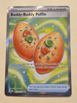 Buddy-Buddy Poffin 167/132 ME01: Mega Evolution Ultra Rare NM Pokemon TCG - Image 1