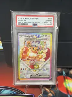 2025 POKEMON SVP EN-SV BLACK STAR PROMO #174 EEVEE EX PSA 10 - Image 1