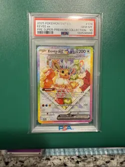 Pokemon 2025 SVP EN-SV Black Star Promo #174 Eevee EX PSA 10 GEM - Image 1