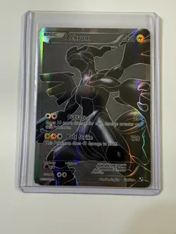 Zekrom 114/114 Black & White Base Full Art Holo Rare Pokemon Card LP - Image 1