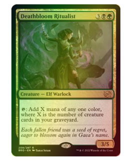 x4 Deathbloom Ritualist Foil The Brothers' War MTG - Image 1