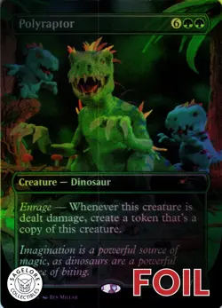 MTG Polyraptor (Rainbow Foil) (2194) | NM Foil | Secret Lair Play-Doh {SLD} - Image 1