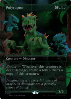 MTG Polyraptor (Rainbow Foil) (2194) | NM Foil | Secret Lair Play-Doh {SLD} - Image 2