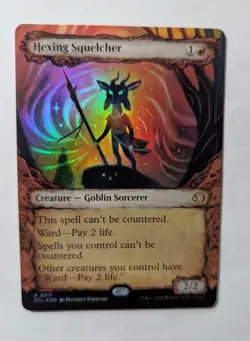1x Hexing Squelcher FOIL Showcase NM Magic MTG Lorwyn Eclipsed x1 - Image 1