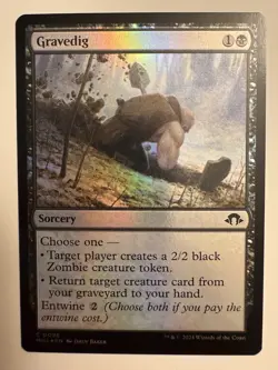 1x Gravedig - Foil MTG Modern Horizons 3 NM Magic Foil - Image 1