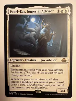 x1 Pearl-Ear, Imperial Advisor R MTG Modern Horizons 3 M/NM, English - Image 1
