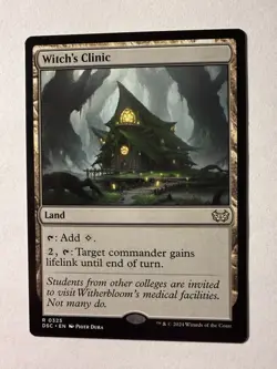 Witch's Clinic 325 Near Mint Duskmourn House of Horror Commander DSC Magic MTG - Image 1