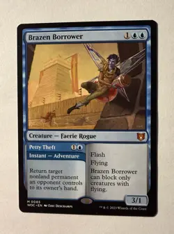 Brazen Borrower #85 Commander: Wilds of Eldraine Near Mint WOC MTG - Image 1