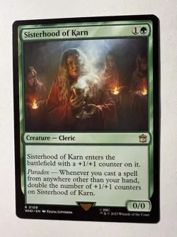 Sisterhood of Karn 0109 Non Foil Rare Doctor Who Commander MTG Near Mint - Image 1