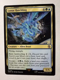 Lunar Hatchling 0141 Non Foil Rare Doctor Who Commander MTG Near Mint - Image 1