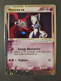 Pokemon Mewtwo EX 101/109 Ruby & Sapphire Ultra Rare Near MINT. - Image 1