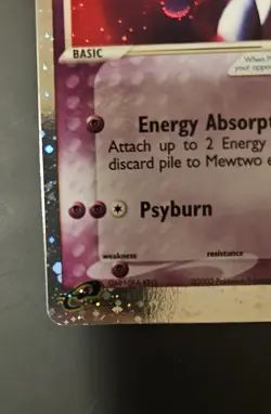 Pokemon Mewtwo EX 101/109 Ruby & Sapphire Ultra Rare Near MINT. - Image 3