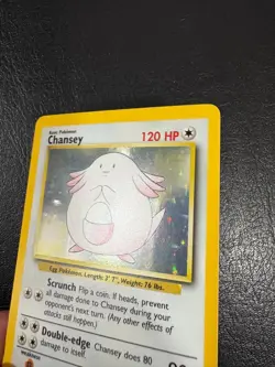Pokemon WOTC 1999 Base Set Chansey Rare Holo Vintage Pokemon Card NM - Image 2