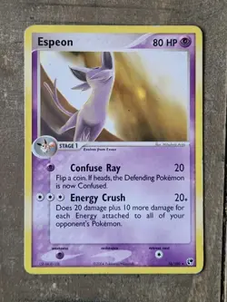 Pokemon Card - Espeon Sandstorm 16/100 Rare MP NON HOLO - Image 1