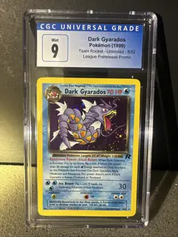 Dark Gyarados Pokemon 1999 Team Rocket - 8/82 League Prerelease Promo CGC 9 MINT - Image 4