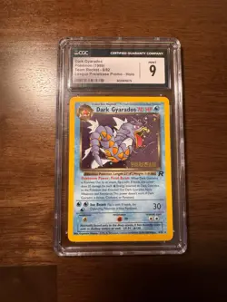 CGC 9 MINT Dark Gyarados 1999 Team Rocket 8/82 Prerelease Holo Pokemon Card - Image 1