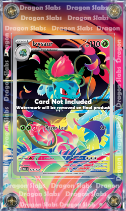 Pokemon Ivysaur IR Mega Evolution 134/132 Extended Art Custom Case - Image 4