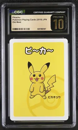 CGC 10 PRISTINE ✨ Pikachu Old Maid 2019 Japanese Pokemon Card - Image 1