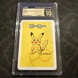 CGC 10 PRISTINE - Pikachu Old Maid 2019 Japanese Pokemon Card - Image 1