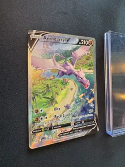 Aerodactyl V Alternate Full Alt Art Holo Card 180/196 Lost Origin 💎NM++💎 - Image 2