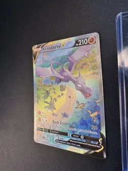 Aerodactyl V Alternate Full Alt Art Holo Card 180/196 Lost Origin 💎NM++💎 - Image 3