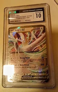 CGC Gem Mint 10 Lugia ex 017/034 Classic Venusaur Deck Holo Pokemon 2023 TCG - Image 1