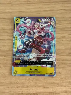 One Piece TCG Perona OP14-111 Rare Alt Art Foil - Near Mint - Image 1