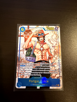 One Piece TCG Portgas D. Ace OP13-119 Alt Art SEC “Carrying On His Will” NM Foil - Image 1